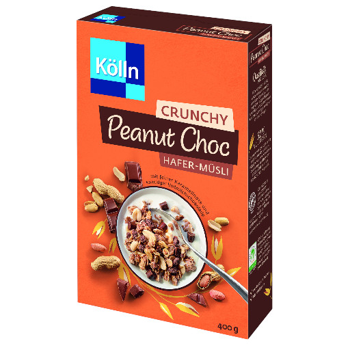 KOELLN CRUNCHY PEANUT CHOC HAFER - MUESLI 400G