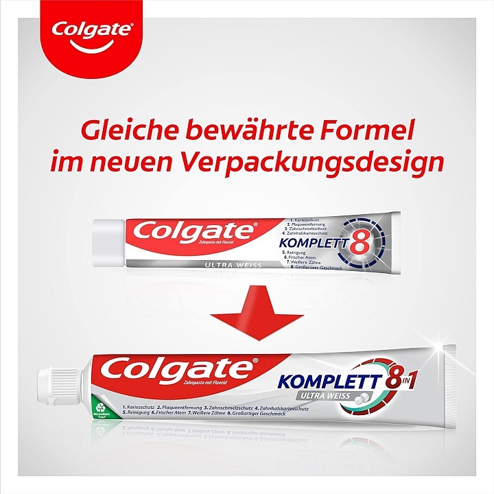 COLGATE KOMPLETT ZAHNCREME WEISS 75ML