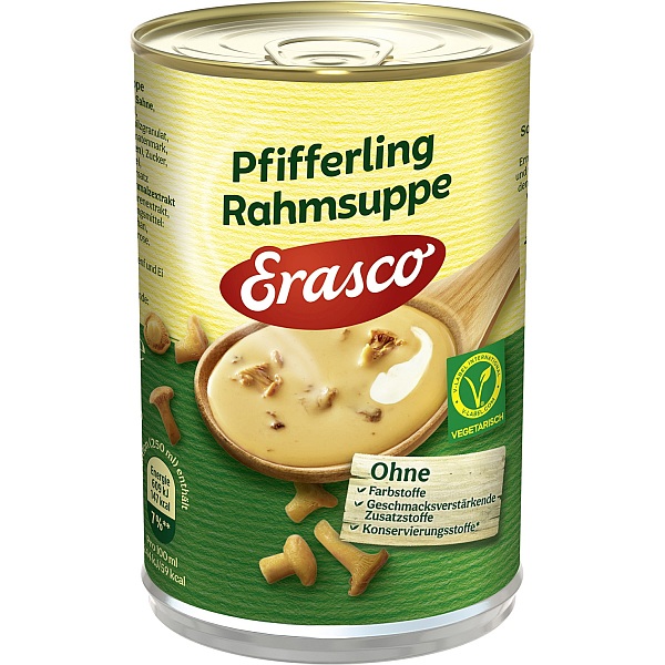 ERASCO PFIFFERLING - RAHMSUPPE 390ML