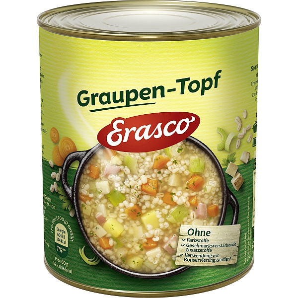 ERASCO GRAUPENTOPF 800G