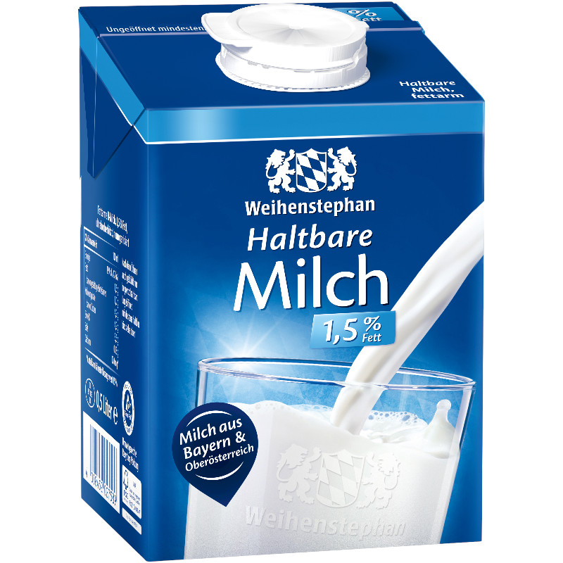 WEIHENSTEPHAN H - MILCH 1.5% FETT 0.5L