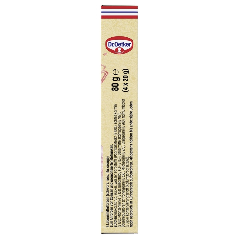 DR. OETKER 4 LEBENSMITTELFARBEN Á 20G